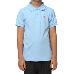 Short Sleeve Polo Shirt (Blue)